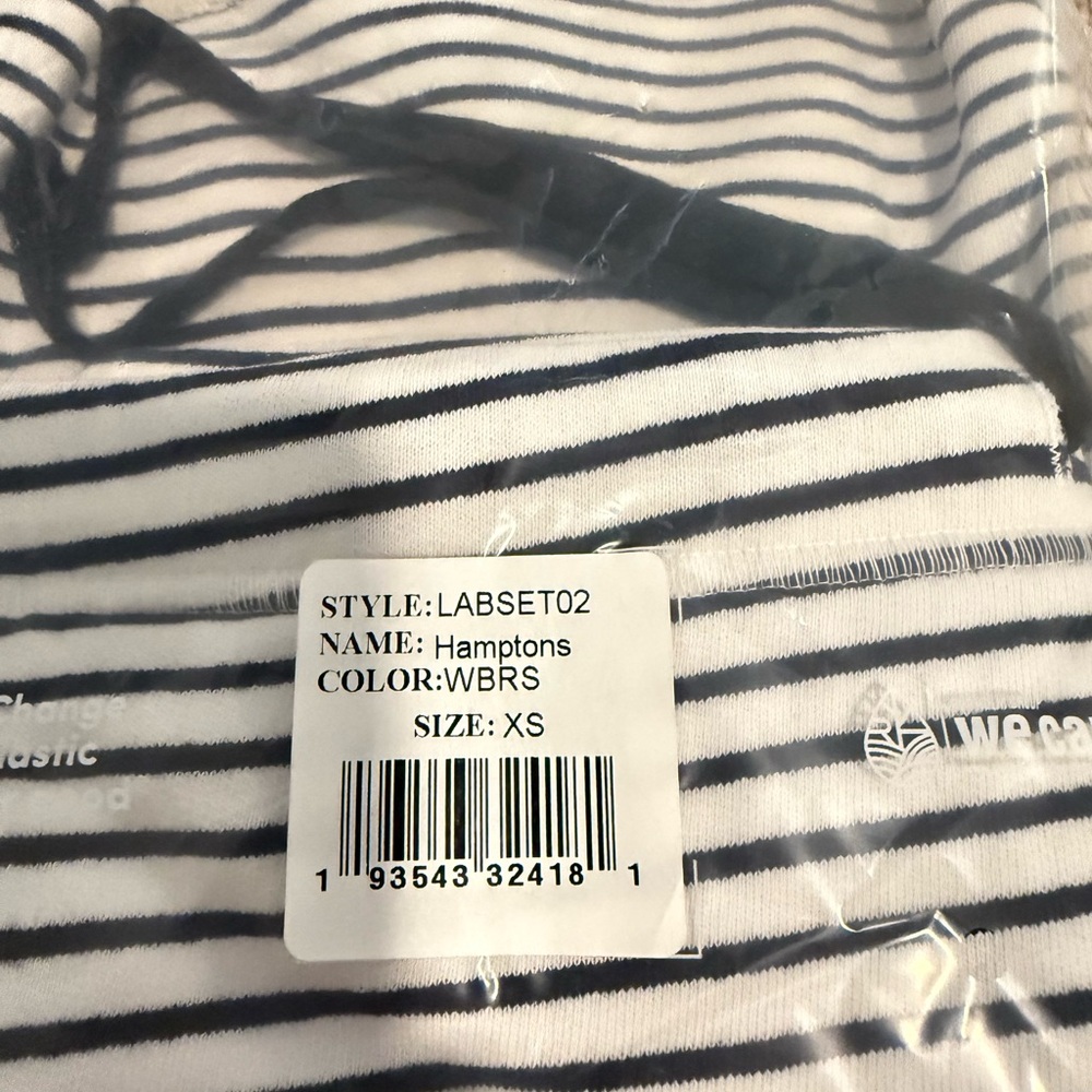 Frank & Eileen Hampton travel set in navy stripes size XS - Picture 5 of 14